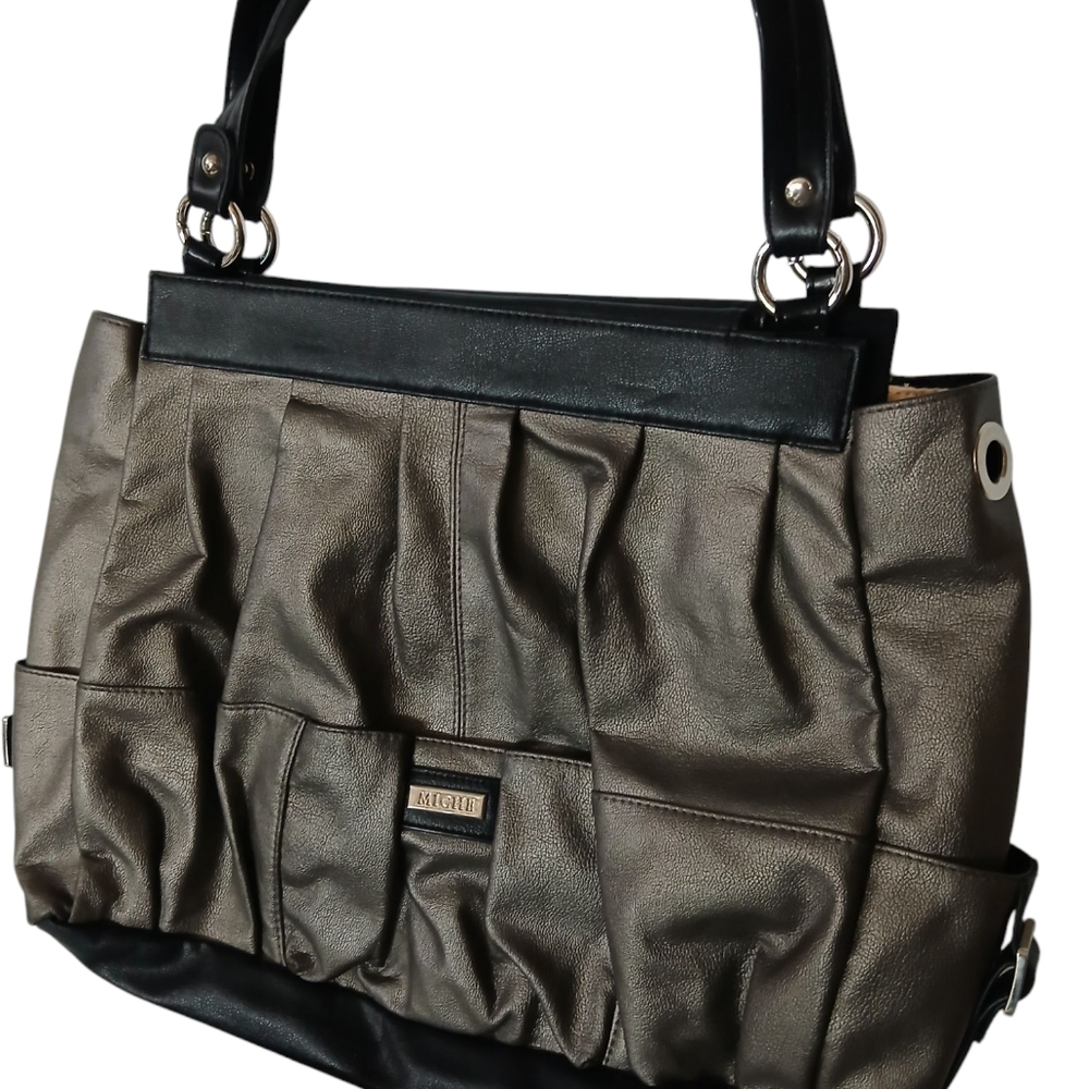 Elegant Black and Gray Miche Women's Bag